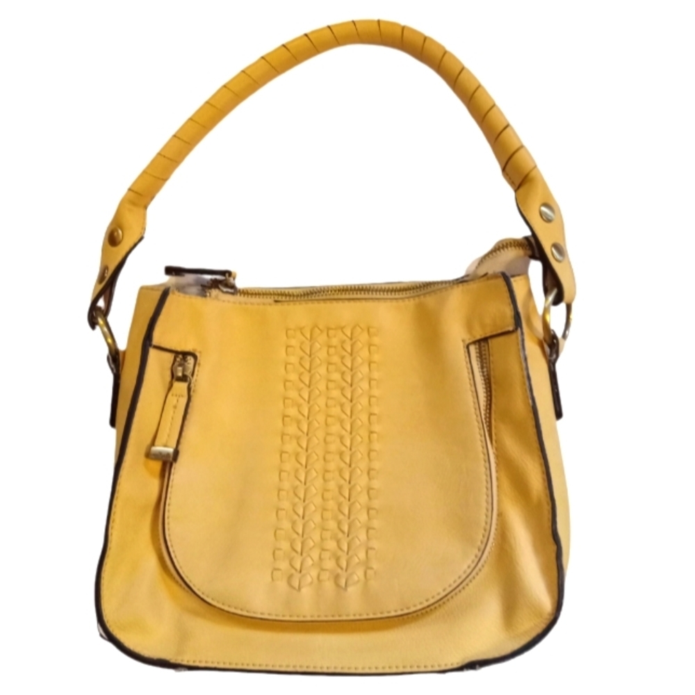 Simply Noelle yellow vegan bag